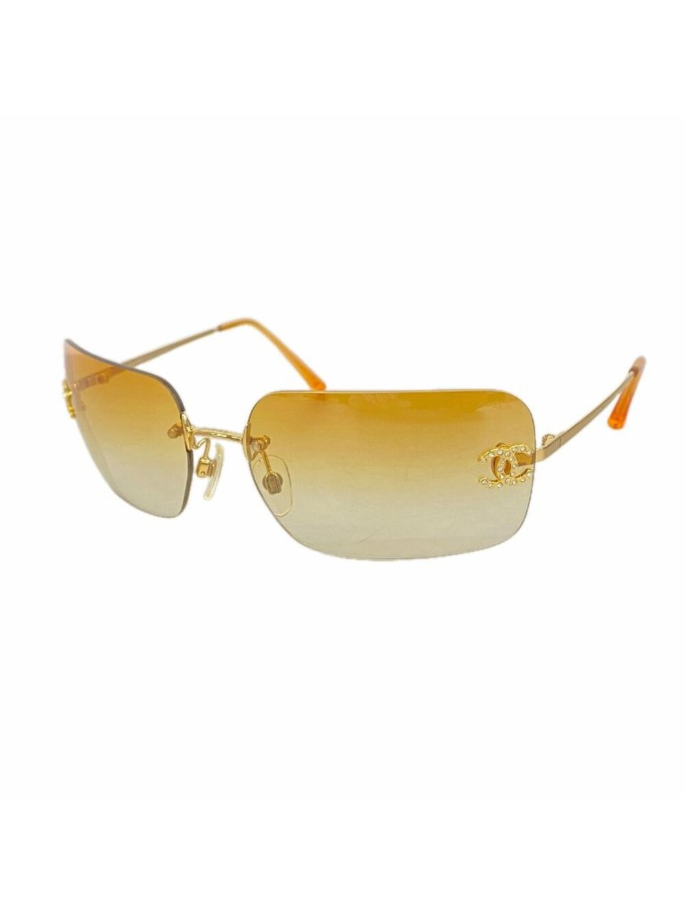 Chanel Sunglasses Acetate Brown Gold Eyewear